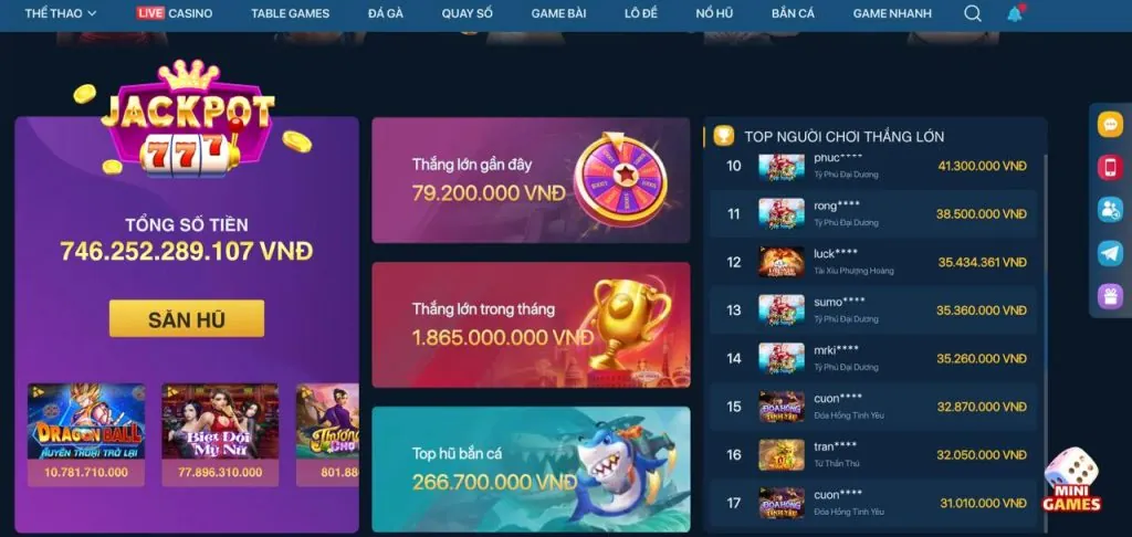 Các tính năng bonus trong game Nổ Hũ mocbai